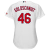 Image of Paul Goldschmidt St. Louis Cardinals Majestic Women's Home Official Cool Base Player Jersey – White 2019