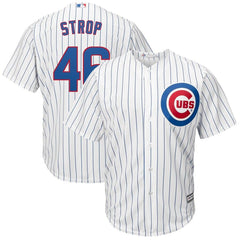 Pedro Strop Chicago Cubs Majestic Home Cool Base Replica Player Jersey - White 2019