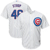 Image of Pedro Strop Chicago Cubs Majestic Home Cool Base Replica Player Jersey - White 2019