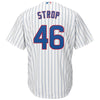 Image of Pedro Strop Chicago Cubs Majestic Home Cool Base Replica Player Jersey - White 2019