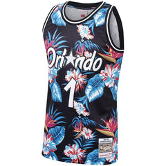 Penny Hardaway Orlando Magic Mitchell & Ness Floral Fashion 1994-95 Hardwood Classics Swingman Jersey – Black 2019
