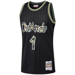 Penny Hardaway Orlando Magic Mitchell & Ness Straight Fire Camo Swingman Jersey – Black 2019