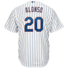 Image of Pete Alonso New York Mets Majestic Home Official Cool Base Player Jersey - White 2019