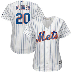 Pete Alonso New York Mets Majestic Women's Home Cool Base Player Jersey - White 2019