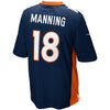 Image of Peyton Manning Denver Broncos Youth Alternate Game Jersey - Navy Blue 2019