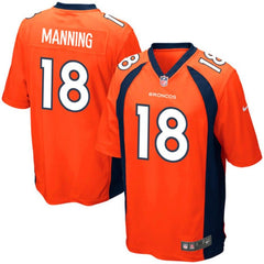 Peyton Manning Denver Broncos Youth Team Color Game Jersey - Orange 2019