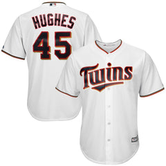 Phil Hughes Minnesota Twins Majestic Official Cool Base Player Jersey - White 2019