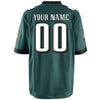 Image of Philadelphia Eagles Custom Game Jersey - Midnight Green 2019