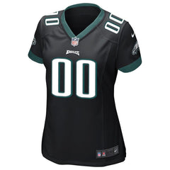 Philadelphia Eagles Women's Custom Game Jersey - Black 2019