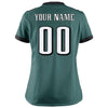 Image of Philadelphia Eagles Women's Custom Game Jersey - Midnight Green 2019