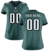 Image of Philadelphia Eagles Women's Custom Game Jersey - Midnight Green 2019