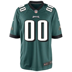 Philadelphia Eagles Youth Custom Game Jersey - Midnight Green 2019