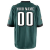 Image of Philadelphia Eagles Youth Custom Game Jersey - Midnight Green 2019