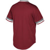 Image of Philadelphia Phillies Mitchell &amp; Ness Youth Cooperstown Collection Mesh Wordmark V-Neck Jersey – Burgundy 2019