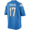 Image of Philip Rivers Los Angeles Chargers Alternate Limited Jersey - Light Blue 2019