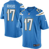 Image of Philip Rivers Los Angeles Chargers Alternate Limited Jersey - Light Blue 2019