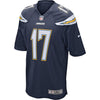 Image of Philip Rivers Los Angeles Chargers Game Jersey - Navy Blue 2019