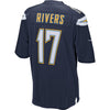 Image of Philip Rivers Los Angeles Chargers Game Jersey - Navy Blue 2019