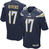 Image of Philip Rivers Los Angeles Chargers Game Jersey - Navy Blue 2019