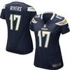 Image of Philip Rivers Los Angeles Chargers Girls Youth Replica Game Jersey - Navy Blue 2019