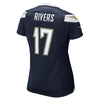 Image of Philip Rivers Los Angeles Chargers Girls Youth Replica Game Jersey - Navy Blue 2019