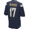 Image of Philip Rivers Los Angeles Chargers Home Game Jersey - Navy 2019