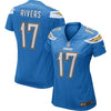 Image of Philip Rivers Los Angeles Chargers Women's Game Jersey - Light Blue 2019