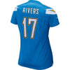 Image of Philip Rivers Los Angeles Chargers Women's Game Jersey - Light Blue 2019