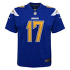 Image of Philip Rivers Los Angeles Chargers Youth Color Rush Game Jersey - Royal 2019
