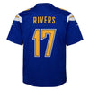 Image of Philip Rivers Los Angeles Chargers Youth Color Rush Game Jersey - Royal 2019