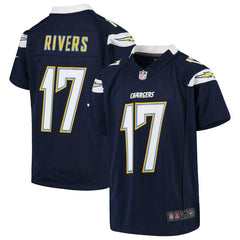 Philip Rivers Los Angeles Chargers Youth Game Jersey – Navy 2019