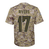 Image of Philip Rivers Los Angeles Chargers Youth Salute to Service Game Jersey - Camo 2019