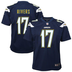 Philip Rivers Los Angeles Chargers Youth Team Color Game Jersey - Navy Blue 2019