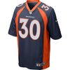 Image of Phillip Lindsay Denver Broncos Alternate Game Jersey - Navy 2019