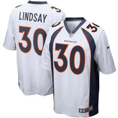 Phillip Lindsay Denver Broncos Game Jersey - White 2019