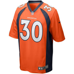 Phillip Lindsay Denver Broncos Player Game Jersey – Orange 2019