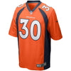 Image of Phillip Lindsay Denver Broncos Player Game Jersey – Orange 2019