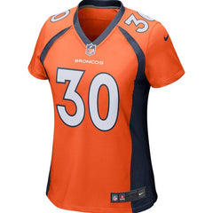 Phillip Lindsay Denver Broncos Women's Player Game Jersey – Orange 2019