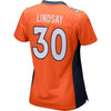 Image of Phillip Lindsay Denver Broncos Women's Player Game Jersey – Orange 2019