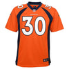 Image of Phillip Lindsay Denver Broncos Youth Game Jersey – Orange 2019