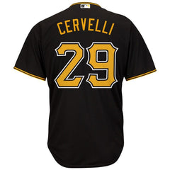 Pittsburgh Pirates Francisco Cervelli Majestic Official Cool Base Player Jersey - Black 2019