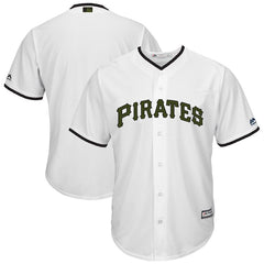 Pittsburgh Pirates Majestic Memorial Day Cool Base Team Jersey - White 2019