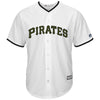 Image of Pittsburgh Pirates Majestic Memorial Day Cool Base Team Jersey - White 2019