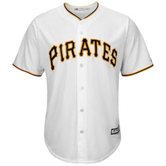 Pittsburgh Pirates Majestic Official Cool Base Jersey - White 2019