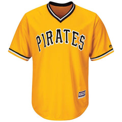 Pittsburgh Pirates Majestic Official Cool Base Team Jersey - Gold 2019