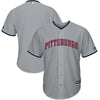 Image of Pittsburgh Pirates Majestic Stars &amp; Stripes Cool Base Team Jersey - Gray 2019