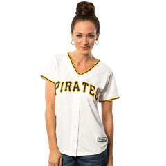 Pittsburgh Pirates Majestic Women's Cool Base Jersey - White 2019