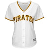 Image of Pittsburgh Pirates Majestic Women's Home Cool Base Custom Jersey - White 2019