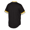 Image of Pittsburgh Pirates Mitchell &amp; Ness Cooperstown Collection Mesh Wordmark V-Neck Jersey – Black 2019