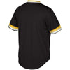 Image of Pittsburgh Pirates Mitchell &amp; Ness Youth Cooperstown Collection Mesh Wordmark V-Neck Jersey – Black 2019